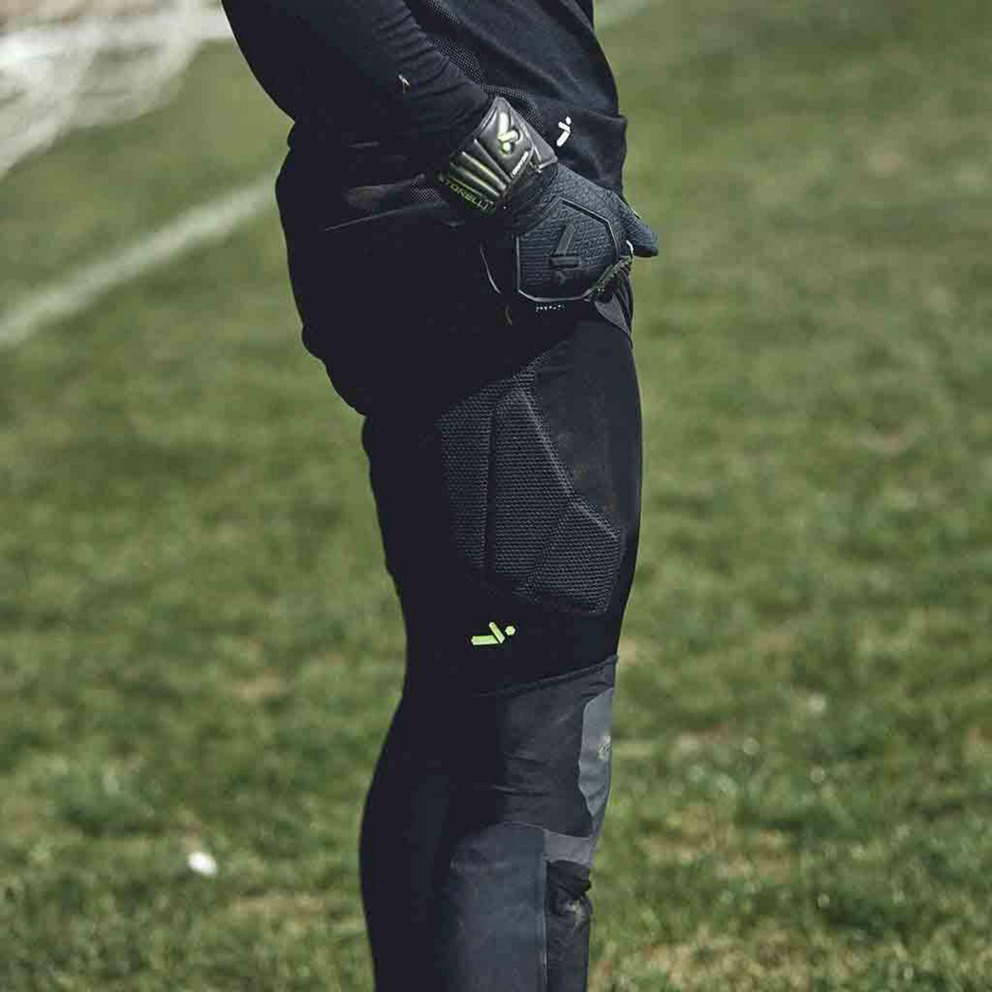 Men's GoalKeeper Leggings by Storelli - Black men leggings ITASPORT TEAMWEAR