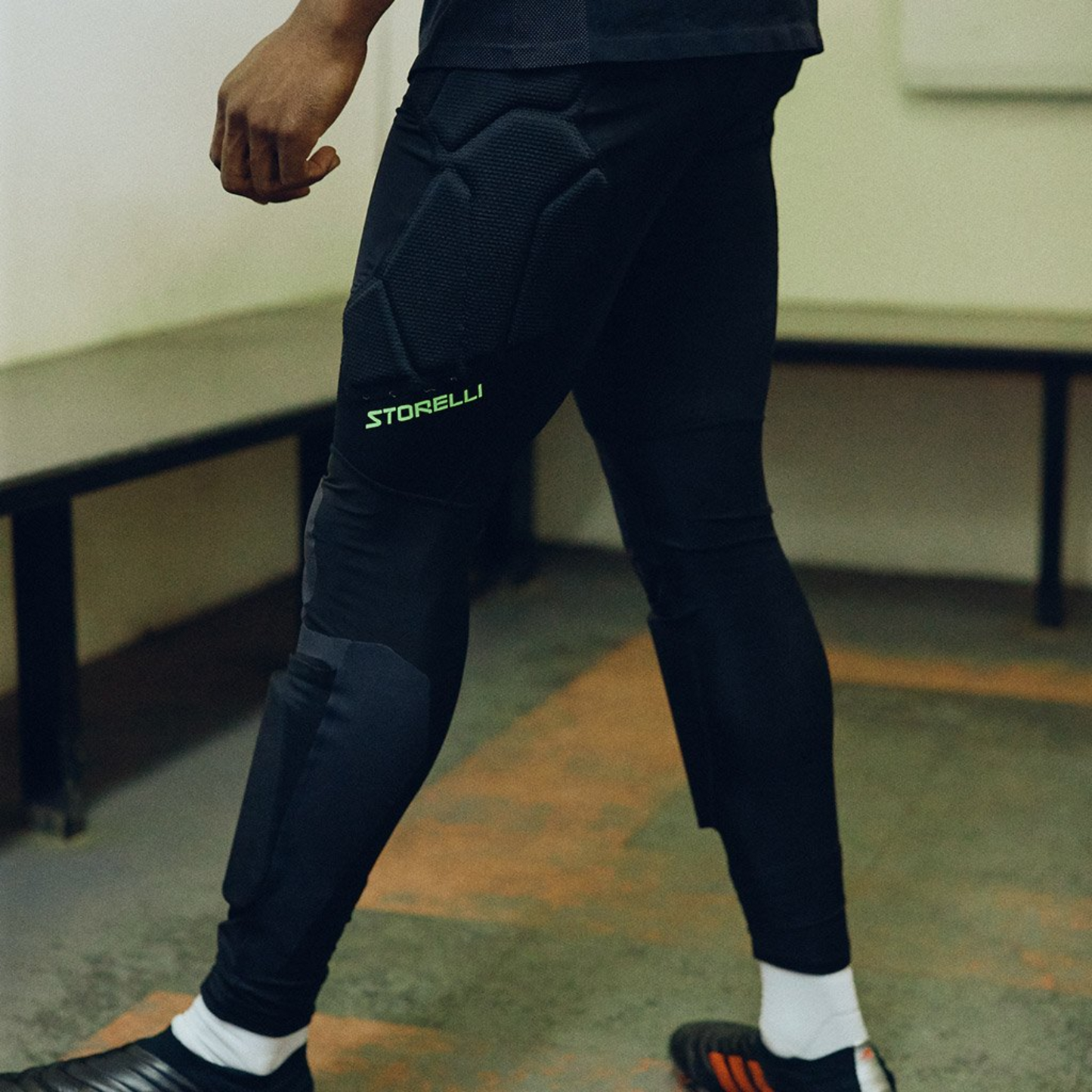 Men's GoalKeeper Leggings by Storelli - Black men leggings ITASPORT TEAMWEAR