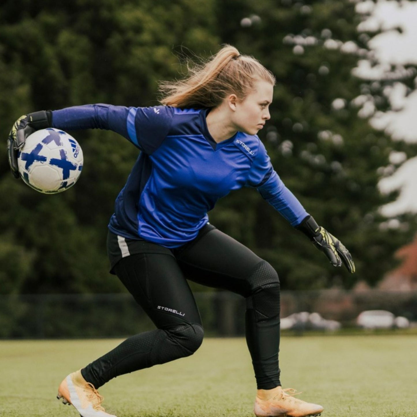 Goalkeeper Jersey by Storelli - 'Hydra' Blue Goalkeeper Jersey ITASPORT