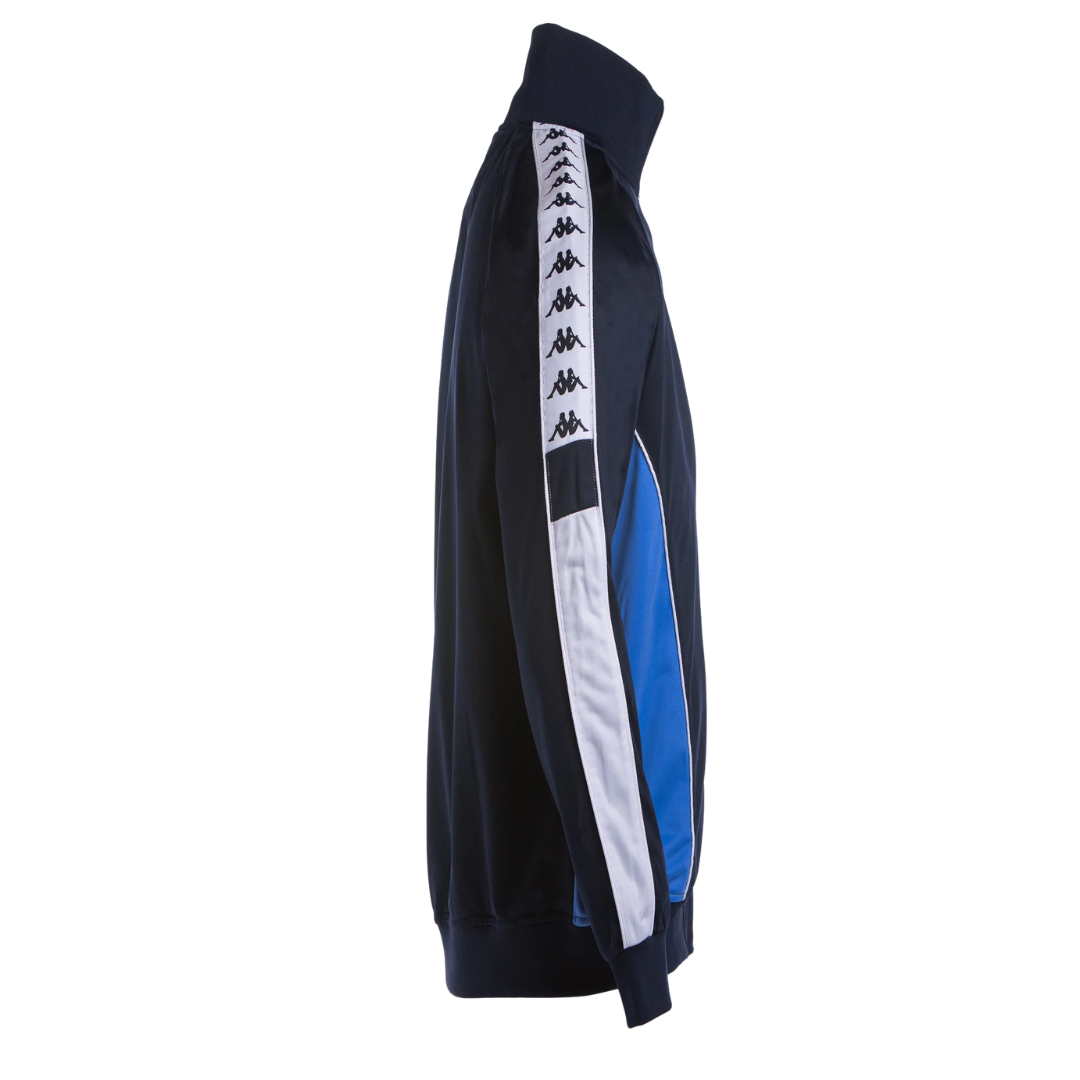 Merezo Jacket Blue Night / Wht / Blu Marina side view - Kappa
