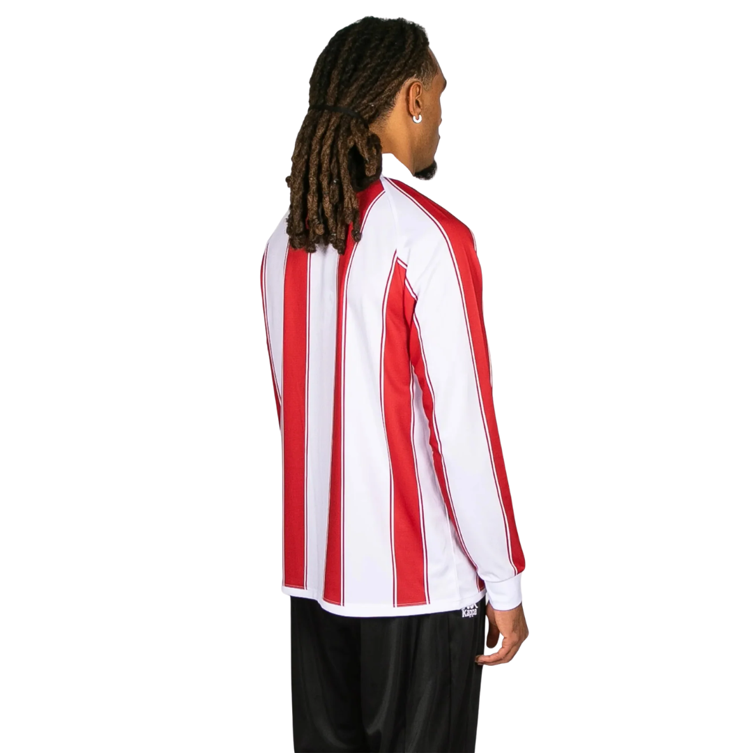 Kappa Oden L/Sleeve Jersey White / Red / Black rear view - Kappa