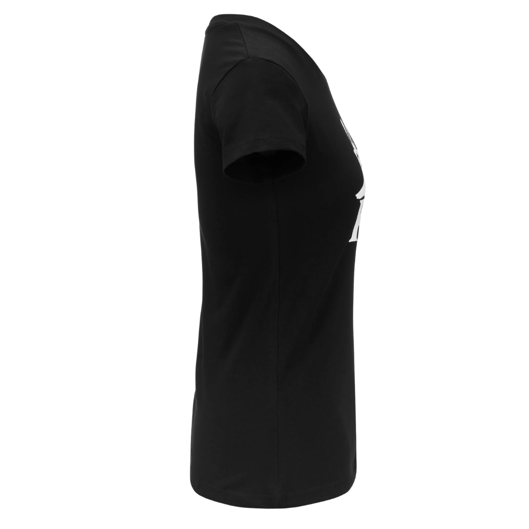 Kappa Westessi Women’s Tee Blk side view - Kappa