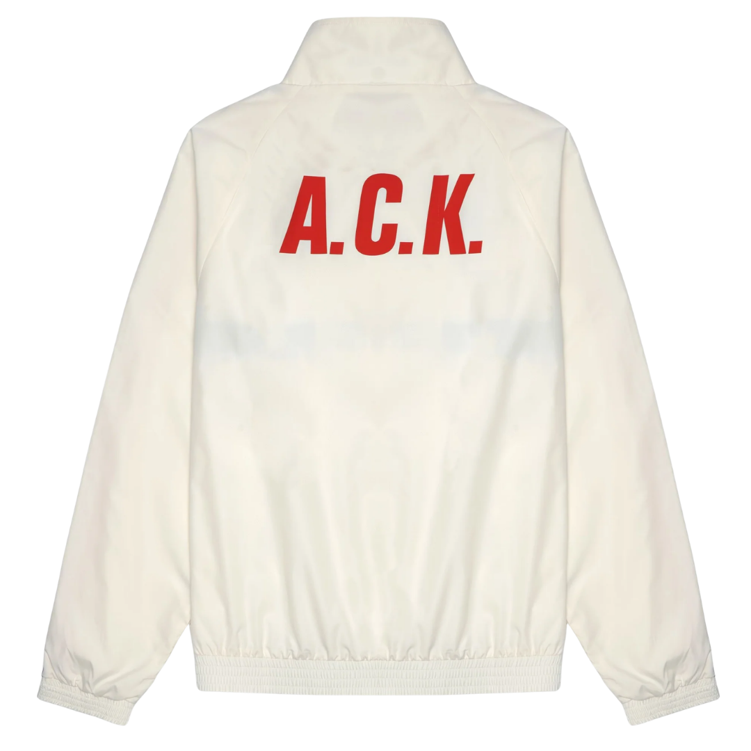 Kappa Authentic Osader Track Jacket White Natural / Violet Anil rear view - Kappa