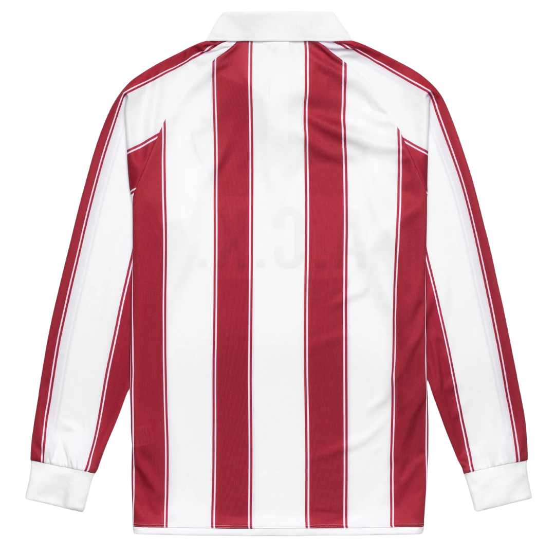 Kappa Oden L/Sleeve Jersey White / Red / Black rear view - Kappa