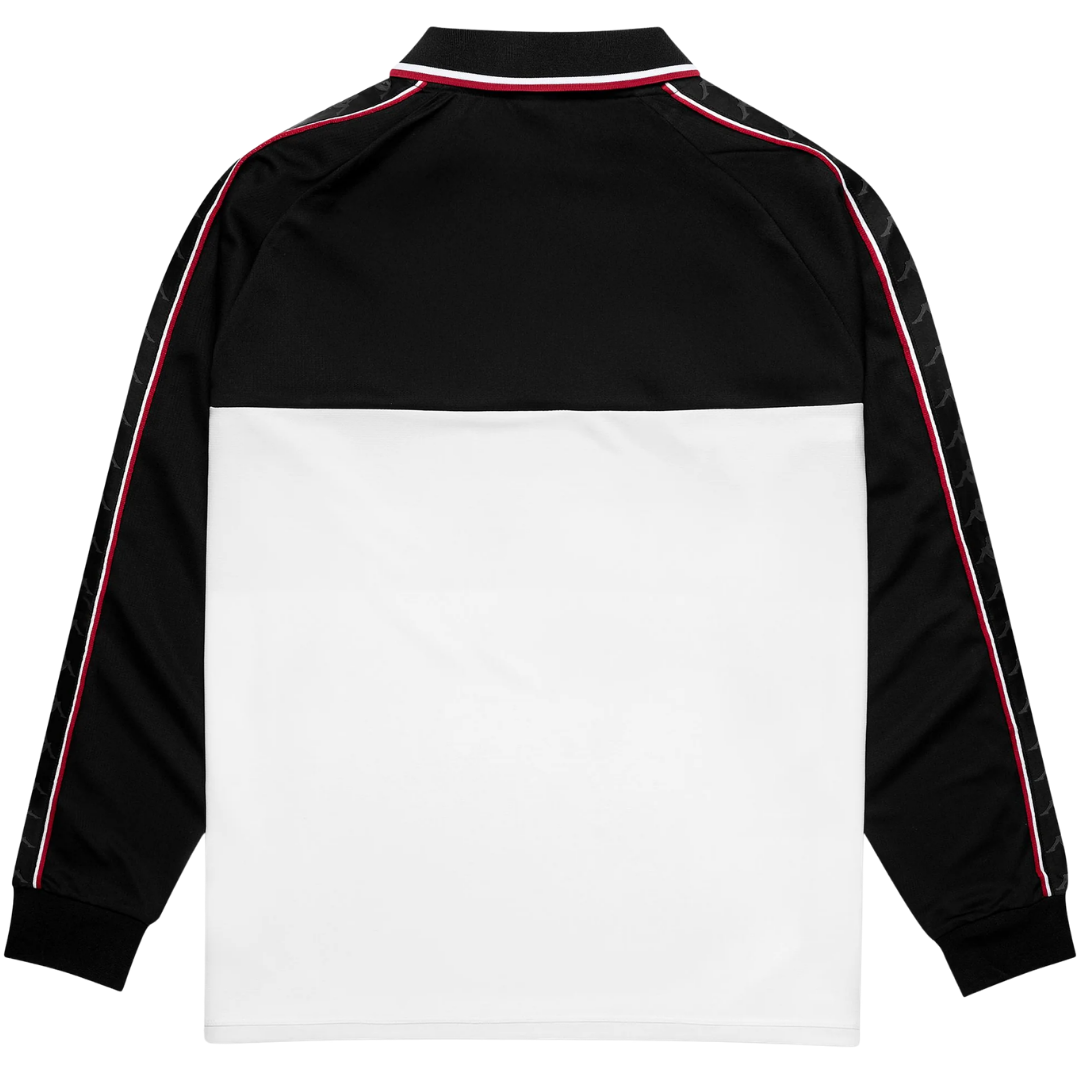 Kappa Onika L/Sleeve Jersey Black / White / Red rear view - Kappa