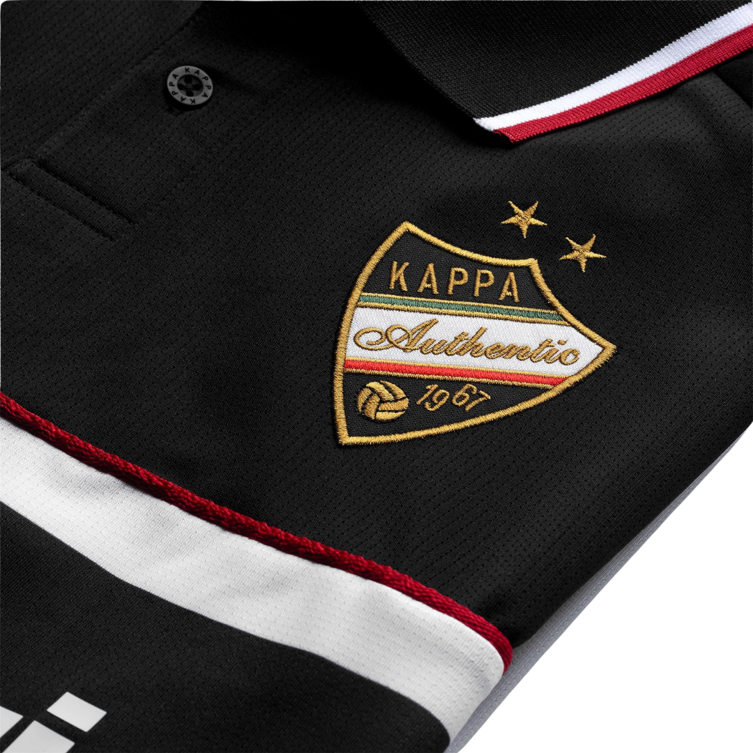 Kappa Onika L/Sleeve Jersey Black / White / Red Omini detail - Kappa