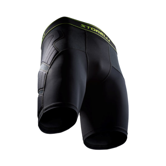 Men's Impact Sliding Shorts by Storelli - Black Shorts ITASPORT 